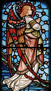 Engel aus Christus in Majestät mit Heiligen von John Millner Allen