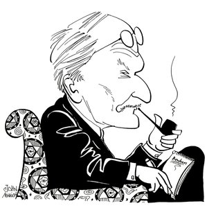 C G Jung, Karikatur von John Minnion
