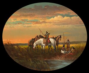Pause auf der Prärie für eine Rauchpause, um 1870 von John Mix Stanley