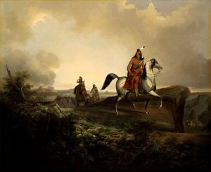 Schwarzes Messer, ein Apache-Krieger von John Mix Stanley