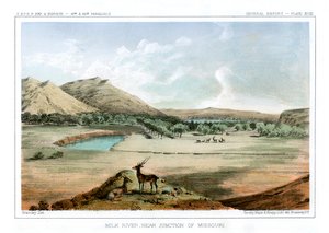 Milk River, in der Nähe der Mündung des Missouri, 1856 von John Mix Stanley