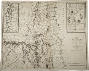 Eine Karte der Provinz New York mit einem Teil von Pennsylvania und Neuengland, aus einer tatsächlichen Vermessung von Captain Montrésor, Ingenieur, 1775, 10. Juni 1775