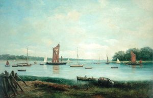 Morgen an einem Fluss an der Ostküste von John Moore