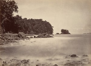 Tropische Landschaft, Blick auf die Limonenbucht