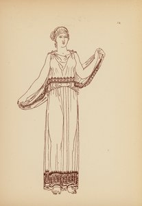 Antikes griechisches Frauenkostüm