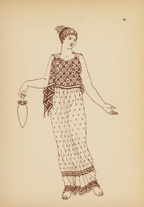 Antikes griechisches Frauenkostüm