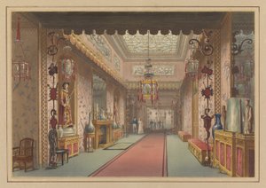 Chinesische Galerie wie sie war, Tafel XV in Illustrationen des Palastes Ihrer Majestät in Brighton... von John Nash