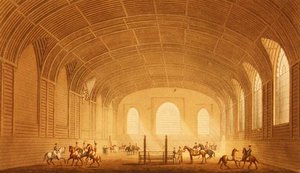 Das Reithaus aus Ansichten des Royal Pavilion, Brighton von John Nash