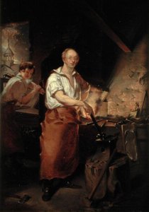 Patrick Lyon in der Schmiede, ca. 1826 von John Neagle