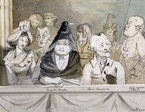 Eine Galerie in der Westminster Abbey bei der Gedenkfeier für Händel, 1790 von John Nixon