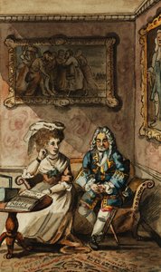 Ein Satz von zwölf Illustrationen zu Tristram Shandy