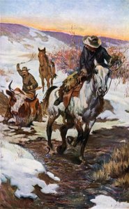 Winterarbeit für die Cowboys von John Norval Marchand