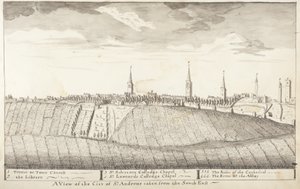 St Andrews Delineated - Eine Ansicht der Stadt St Andrews vom Südosten
