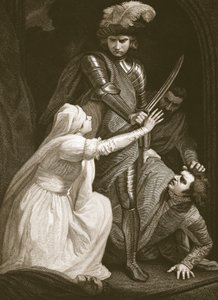 Die Ergreifung von Mortimer, graviert von J. Fittler, Illustration aus David Humes 