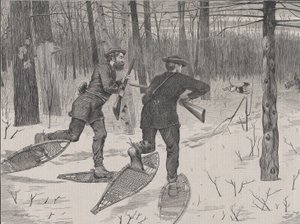 Hirschjagd in den Adirondacks im Winter, Every Saturday, Vol. II, Neue Serie..., 21. Januar 1871 von John Parker Davis