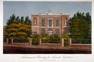 Freimaurer-Mädchenschule, Westminster Bridge Road, Lambeth, London, 1814 von John Pass