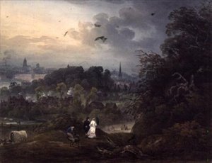 Blick auf Shrewsbury von Norden von John Pearson