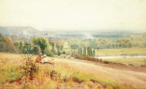 Blick vom Hedsor Hill auf die Themse bei Cookham