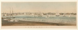 Newport, R.I. / Blick von Fort Wolcott, Goat Island von John Perry Newell