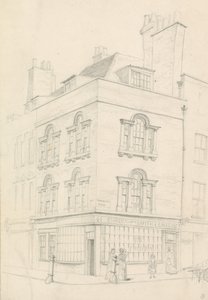 Haus an der Ecke Red Lion Street und Theobalds Road, gegenüber Lamb
