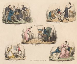 Viel Lärm um nichts oder Illustrationen alter Sprichwörter (eines von vier) von John Phillips