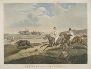 Schweinejagd: Das müde Schwein, graviert von S.W. Fores (1785-1825) ca. 1840 von John Platt