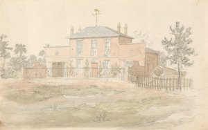 Haus mit Wetterhahn von John Preston Neale