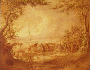 Einschiffung von Communipaw, 1861 von John Quidor