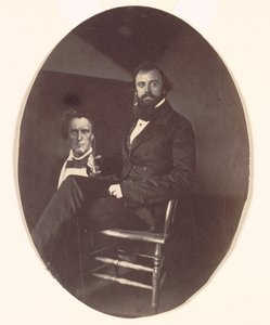 John R. Johnston mit Gemälde