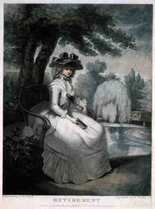 Ruhestand (gestochen von William Ward) von John Raphael (after) Smith