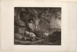 Bauer und Schweine