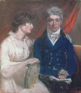 Porträt von Benjamin Thompson und seiner Frau von John Raphael Smith