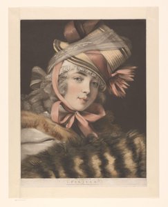 Porträt einer Schauspielerin, möglicherweise Louise-Rosalie Lefebvre von John Raphael Smith