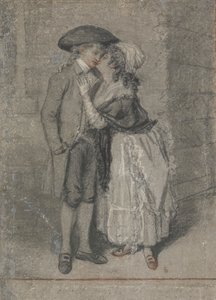 So fing sie ihn und küsste ihn (Sprüche, Kapitel VII, Vers 13) von John Raphael Smith
