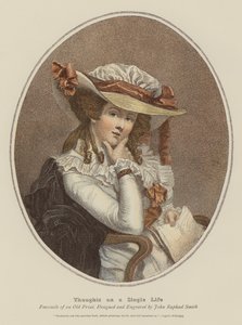 Gedanken über ein Single-Leben (Chromolitho)