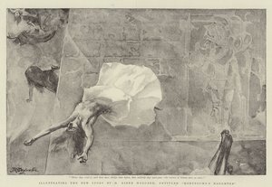 Illustration der neuen Geschichte von H. Rider Haggard, betitelt Montezumas Tochter