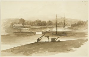 Prince Street Bridge und der Ropewalk, gesehen vom Mud Dock von John Reverend Eden