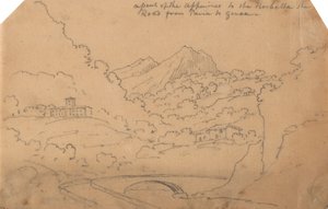 Aufstieg der Apenninen zur Rochetta von John Robert Cozens