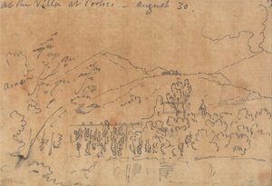 In der Villa in Portici, 30. August von John Robert Cozens