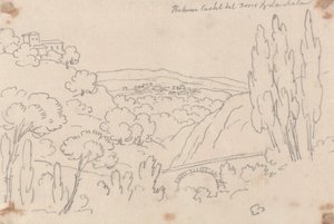 Zwischen Castel del Bosco und La Scala von John Robert Cozens