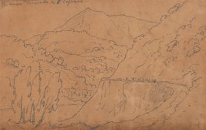 Zwischen Tavernelle und San Casciano von John Robert Cozens