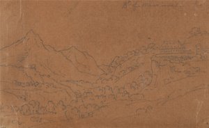 Bramans der Maurienne von John Robert Cozens