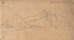 Küste von Genua in Richtung Lerici von John Robert Cozens