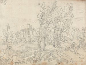 Kloster von Monte Olivetto bei Florenz von John Robert Cozens