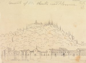 Kloster von Monte Olivetto bei Florenz von John Robert Cozens