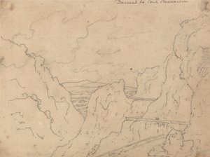 Abstieg nach Pont de Beauvoisin von John Robert Cozens
