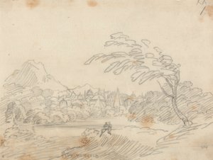 Fernsicht auf eine imaginäre Stadt von John Robert Cozens