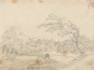 Fernsicht auf eine imaginäre Stadt von John Robert Cozens