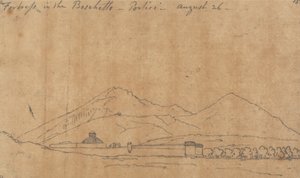 Festung im Boschetto, Portici, 26. August von John Robert Cozens