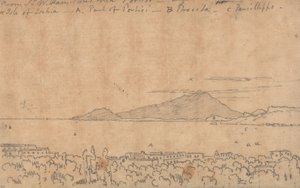 Von Sir W. Hamiltons Villa, Portici, 12. August von John Robert Cozens